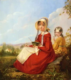 The Blackberry Girls by William Sidney Mount - Oil Painting Reproduction