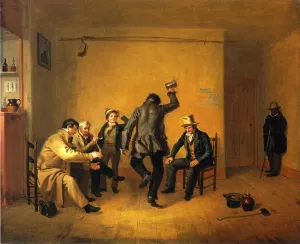 The Breakdown also known as Bar-room Scene painting by William Sidney Mount