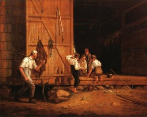 The Truant Gamblers also known as Undutiful Boys by William Sidney Mount Oil Painting