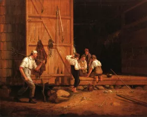 The Truant Gamblers also known as Undutiful Boys by William Sidney Mount Oil Painting