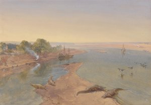 The Ganges by William Simpson Oil Painting