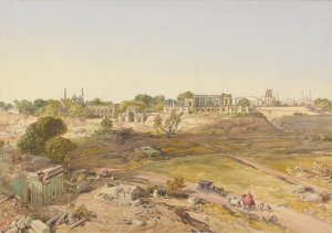 The Residency, Lucknow by William Simpson Oil Painting