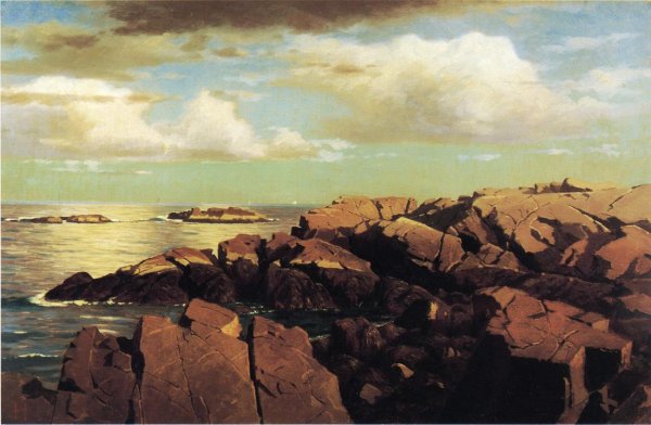 After a Shower, Nahant, Massachusetts by William Stanley Haseltine - Hand-Painted Oil Painting Reproduction