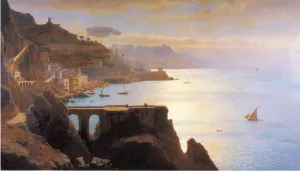Amalfi Coast Oil painting by William Stanley Haseltine