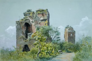 Baths of Trajan Oil painting by William Stanley Haseltine