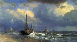 Dutch Coast by William Stanley Haseltine - Oil Painting Reproduction