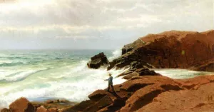 Fisherman - Nahant Oil painting by William Stanley Haseltine