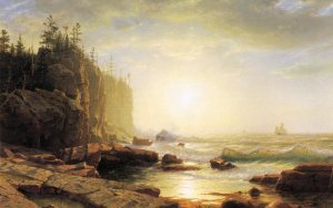 Iron-Bound, Coast of Maine Oil painting by William Stanley Haseltine