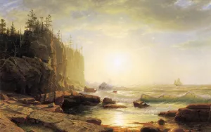 Iron-Bound, Coast of Maine Oil painting by William Stanley Haseltine