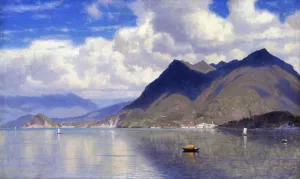 Lago Maggiore Oil painting by William Stanley Haseltine