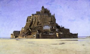 Mont Saint Michel by William Stanley Haseltine Oil Painting