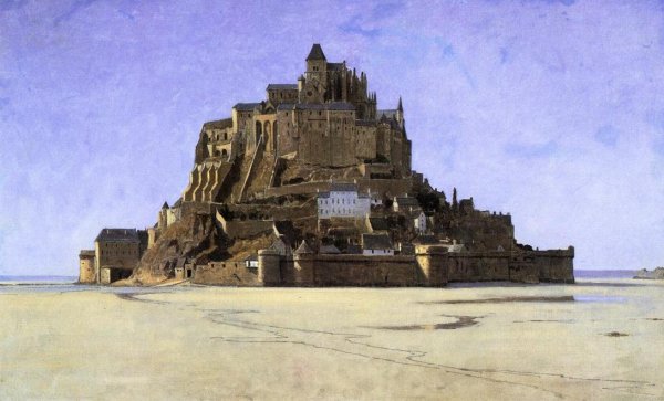 Mont Saint Michel by William Stanley Haseltine - Hand-Painted Oil Painting Reproduction