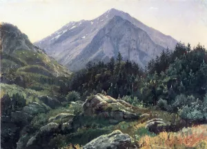 Mountain Scenery, Switzerland Oil painting by William Stanley Haseltine