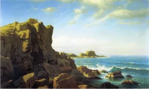 Nahant Rocks by William Stanley Haseltine Oil Painting
