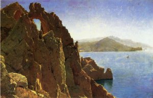 Natural Arch, Capri Oil painting by William Stanley Haseltine