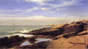Rocks at Nahant Oil painting by William Stanley Haseltine