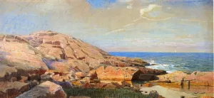 Rocky Coast of New England by William Stanley Haseltine Oil Painting