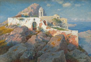 Santa Maria a Cetrella, Anacapri by William Stanley Haseltine Oil Painting