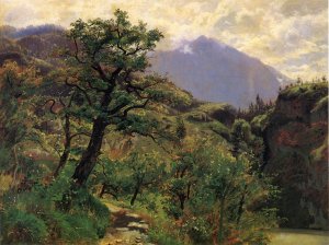 Schwyz Near Brunnen Oil painting by William Stanley Haseltine