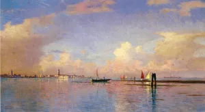 Sunset on the Grand Canal, Venice Oil painting by William Stanley Haseltine