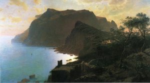 The Sea from Capri Oil painting by William Stanley Haseltine