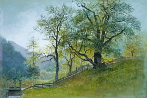 Vahrn in Tyrol near Brixen Oil painting by William Stanley Haseltine