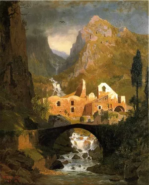 Valle dei Molini - Amalfi by William Stanley Haseltine Oil Painting