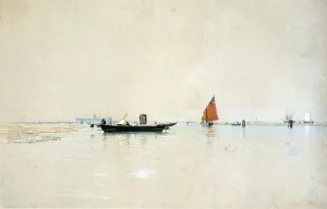 Venetian Lagoon Oil painting by William Stanley Haseltine