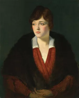 Portrait of a lady by William Strang Oil Painting
