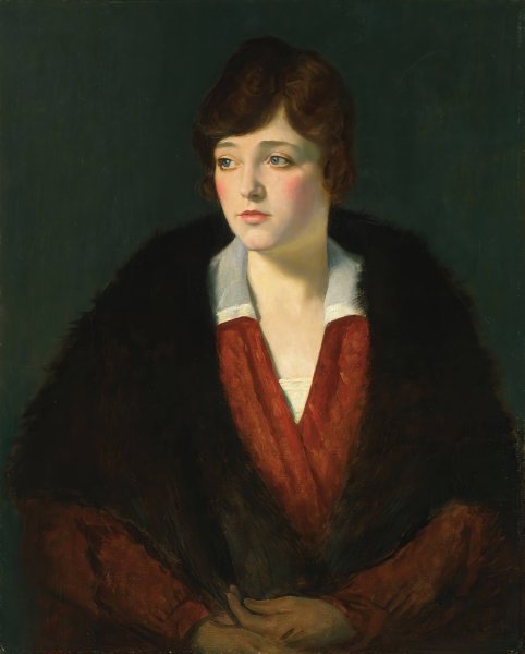 Portrait of a lady  by William Strang - Hand-Painted Oil Painting Reproduction