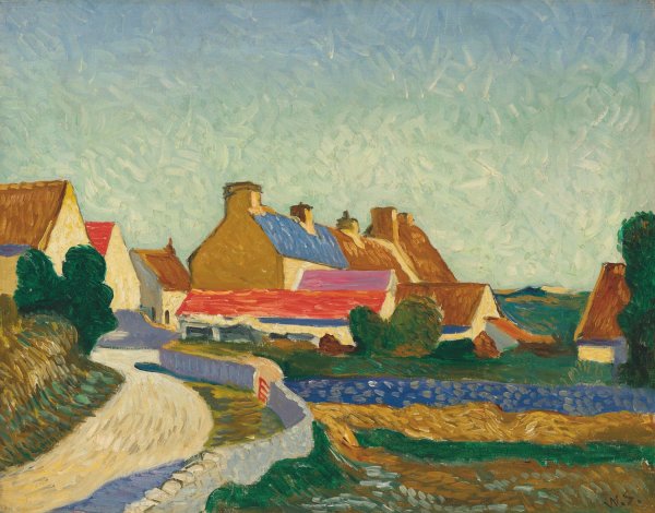 St Brelade's Bay, Jersey by William Strang - Hand-Painted Oil Painting Reproduction