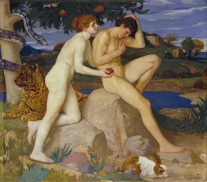 The Temptation by William Strang Oil Painting