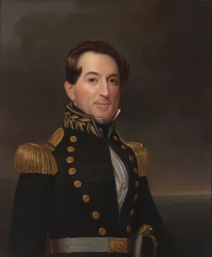 David Glasgow Farragut by William Swain Oil Painting