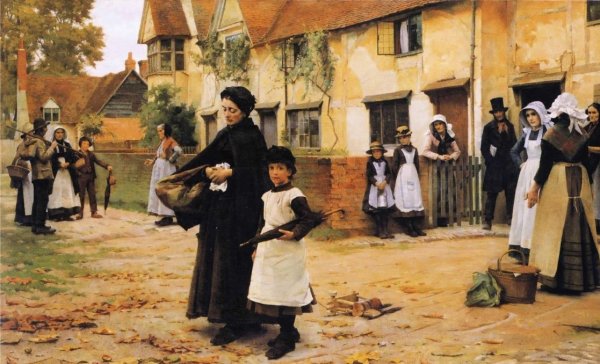 Main Product Photo of Evicted Painting by William Teulon Blandford Fletcher