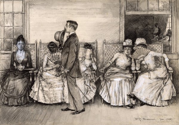 A Late Arrival by William Thomas Smedley - Hand-Painted Oil Painting Reproduction