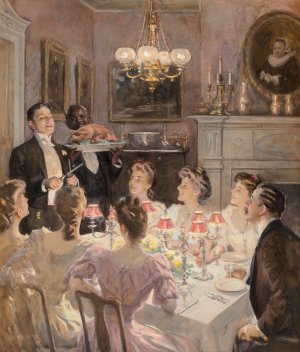 Merry Christmas by William Thomas Smedley Oil Painting