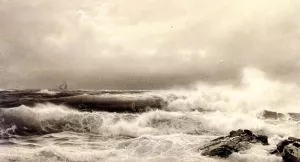 A Storm Oil painting by William Trost Richards