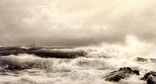 Main Product Photo of A Storm Painting by William Trost Richards