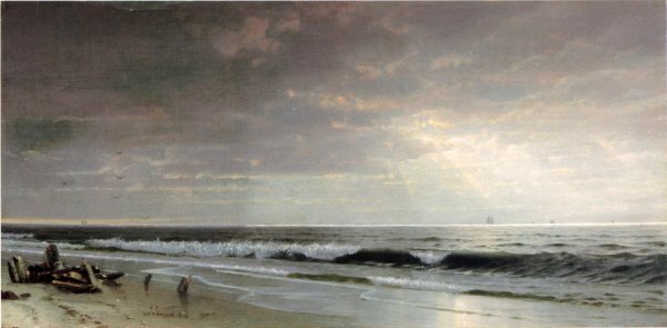Main Product Photo of Along the Atlantic Painting by William Trost Richards