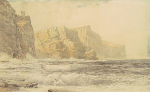 Baldart Castle, Kilkee, County Clare, Ireland by William Trost Richards Oil Painting