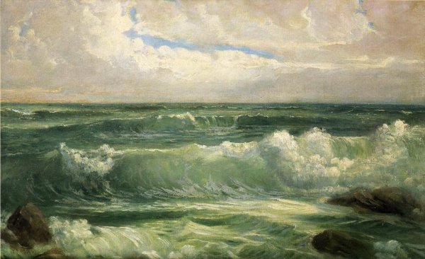 Main Product Photo of Breakers Painting by William Trost Richards