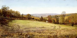 Chester County Landscape Oil painting by William Trost Richards