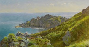 Coastline With Grassy Slope by William Trost Richards Oil Painting