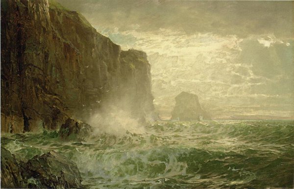Grand Manan Island by William Trost Richards - Hand-Painted Oil Painting Reproduction