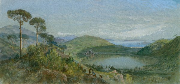 Main Product Photo of Lago Avernus  Painting by William Trost Richards