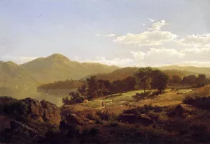 Lake George, Opposite Caldwell by William Trost Richards Oil Painting