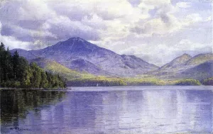 Lake Placid, Adirondack Mountains Oil painting by William Trost Richards