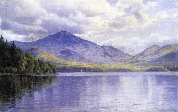 Main Product Photo of Lake Placid, Adirondack Mountains Painting by William Trost Richards