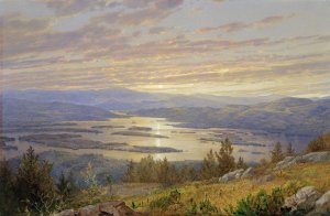 Lake Squam from Red Hill by William Trost Richards Oil Painting