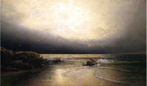 Lands End - New Jersey Coast by William Trost Richards - Hand-Painted Oil Painting Reproduction